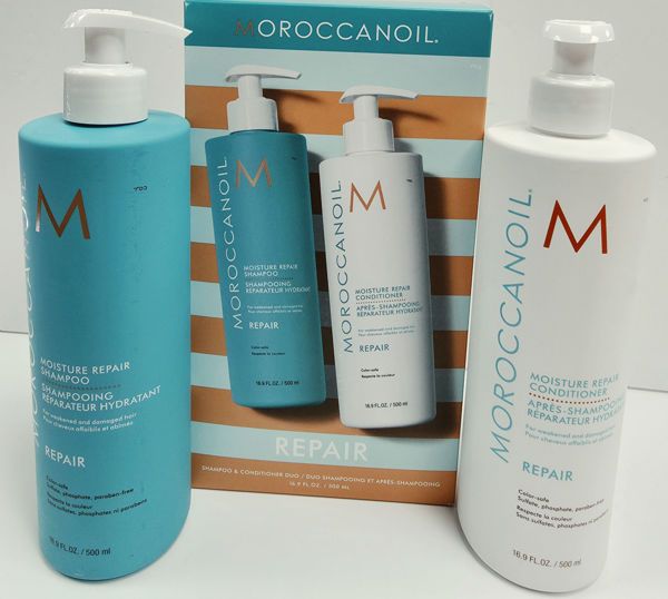 תמונה של MOROCCANOIL-מארז שמפו ומרכך משקם 500מ"ל
